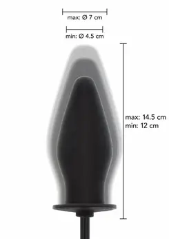 HIDDEN DESIRE EXTREME Inflatable Plug Advanced Silicone Black