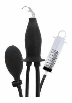 HIDDEN DESIRE EXTREME Inflatable Lubricating Plug Silicone Black