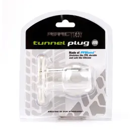 Perfect Fit Tunnel Plug Medium Clear - Innovative Hollow Design Plug