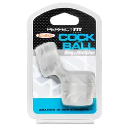 Perfect Fit SilaSkin Dual Support Ring Transparent Silicone-TPR Clear