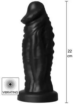 Devil Monster Silicone Intimate Machine with Suction Base, Large, Black