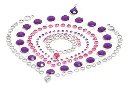 Bijoux Indiscrets Flamboyant Body Jewels Purple & Pink Set