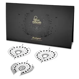 Bijoux Indiscrets Flamboyant Black & Silver Body Jewelry Set