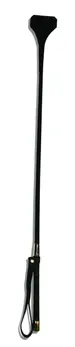 Sportsheets The Seducer Y-Tip Leather Crop 66cm Long Handle Black