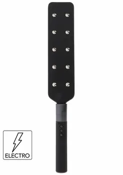 HIDDEN DESIRE Electro Shock Paddle Dual-Sided USB Rechargeable Black
