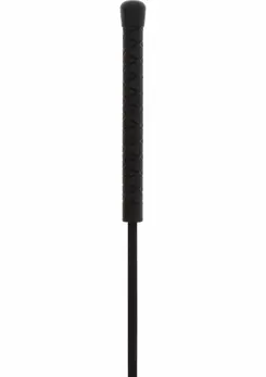 Ouch! Crop Whip Heart PU Leather - Precision Sensation Tool, Black