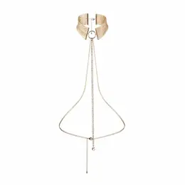 Bijoux Indiscrets Desir Metallique Gold Mesh Adjustable Collar
