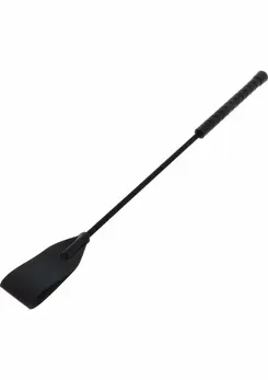 HIDDEN DESIRE EXTREME Flapper Crop Whip PU Leather Black 45cm