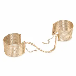 Bijoux Indiscrets Desir Metallique Gold - Elegant Convertible Chain Cuffs