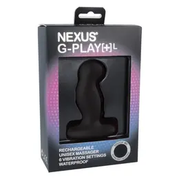 Nexus G-Play Plus Medium Black Vibrating Intimate Massager 7.3 cm
