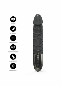 EXTREME by HIDDEN DESIRE Anal Power Vibrator Silicone Black