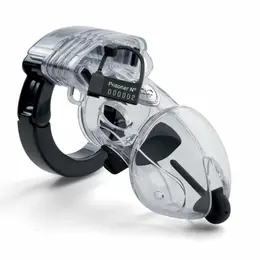 Mystim Pubic Enemy No 2 Transparent Chastity System with E-Stim, Adjustable