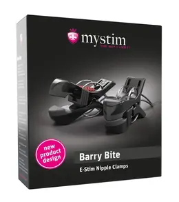 Mystim Barry Bite Electro-Stimulation 2-Pin Clamps Gold-Plated Contacts