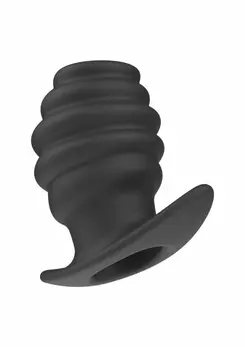 Extreme by Hidden Desire Invader Open Plug Medium Silicone Black