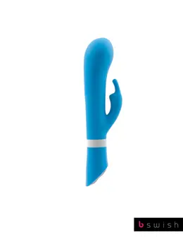 B Swish Bwild Deluxe Bunny Blue Lagoon Dual Motor Silicone Massager