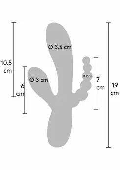 Xocoon Triple Love Vibrator Multi-Function Silicone System, Purple