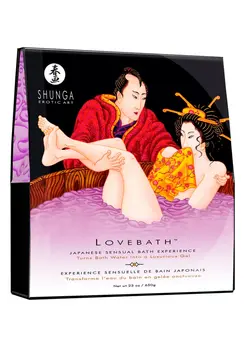Shunga Lovebath Sensual Lotus 650g Aromatic Bath Jelly Powder
