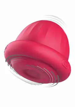 Pearl Pulse Duo Stimulator Rotating & Vibrating, USB, Silicone, Pink