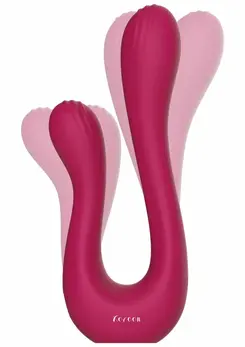 Xocoon Sync Sensation Vibrator Dual Motor Flexible Silicone Pink