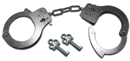 Sportsheets S&M Metal Handcuffs - Adjustable Steel with Keys, 85 g