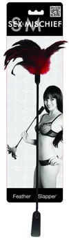 Sportsheets S&M Dual-Ended Feather and Faux Leather Paddle 38cm