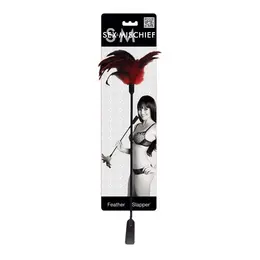 Sportsheets S&M Dual-Ended Feather and Faux Leather Paddle 38cm