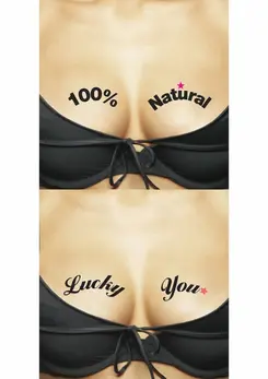 Ta-Ta-Toos 100% Natural Temporary Body Tattoos Duo Set, Waterproof