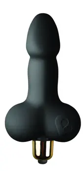 Rocks-Off Little Cocky 7-Speed Silicone Black Compact Model