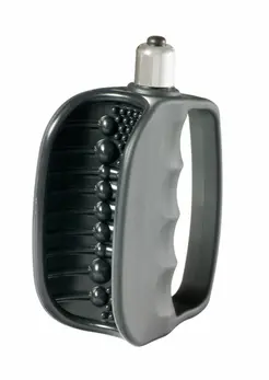 Rocks-Off Hand Solo 7-Speed Silicone Open Sleeve, Black
