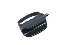 Rocks-Off Hand Solo 7-Speed Silicone Open Sleeve, Black