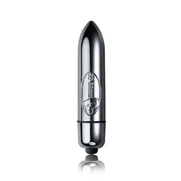 Rocks-Off RO-80mm Chrome 1-Speed Waterproof Mini Vibrating Bullet