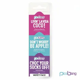 Picobong Massage Oil Candle Set 3x15ml - Apple Cinnamon, Chocolate Chili, Coconut Vanilla