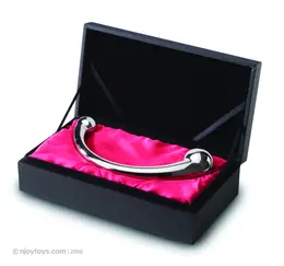 njoy Pure Wand Stainless Steel Curved Massage Tool 20 cm