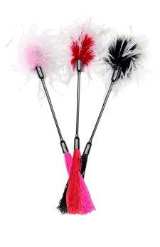 Sportsheets S&M Whip & Tickle Dual-Sided Intimate Accessory 40cm Black/White