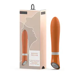 B Swish Bgood Deluxe Vibrator Tangerine 6 Modes Waterproof Silicone