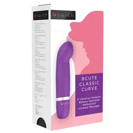 B Swish Bcute Classic Curve Intimate Massager Purple 10cm