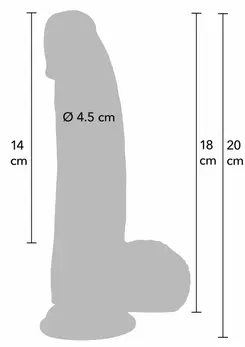 INFERNO by HIDDEN DESIRE Liquid Silicone Model 18 cm Dual-Density, Beige