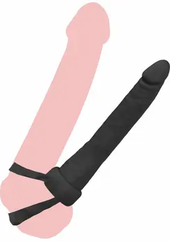Extreme Double Trouble Silicone Dual-Use Anal Gear Black 8713221840837
