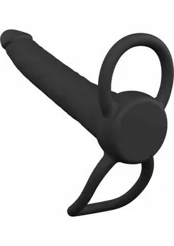 Extreme Double Trouble Silicone Dual-Use Anal Gear Black 8713221840837
