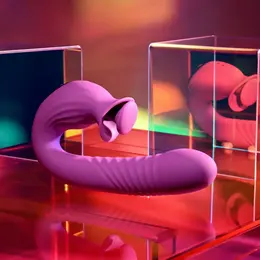 Evolved Deep Ecstasy Rabbit Vibrator Magenta - Thrusting & Rotating System