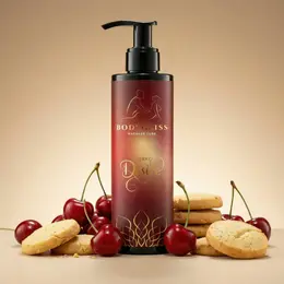 BodyGliss Cherry Desire Massage Oil & Lubricant 150ml Vitamin E Care