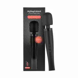 MyMagicWand Wand Vibrator Medium Black - 28 Modes, Rechargeable, IPX5