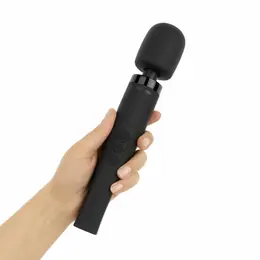 MyMagicWand Wand Vibrator Medium Black - 28 Modes, Rechargeable, IPX5