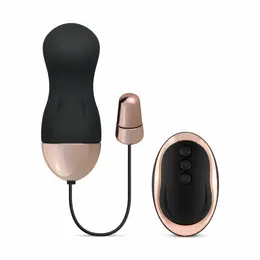 Teazers Vibrating Egg Black Remote Control 10 Modes Rechargeable