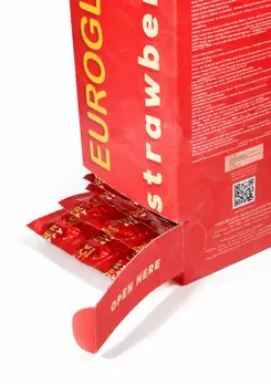 Euroglider Strawberry 144 pcs - Flavoured Latex, Red, Standard Fit