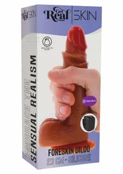 ToyJoy Foreskin Vibrating Silicone Model 23 cm Dual Density, USB Rechargeable