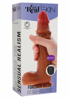 ToyJoy Foreskin Vibrating Silicone Model 25 cm Dual Density, Remote Control