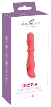 beau coeur Oryvia Slide Ring V Intimate Massage Device, 18.4 cm, Purple
