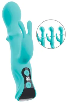 beau coeur Oriven Rabbit Vibra Dual Action Silicone Intimate Device 17.8cm