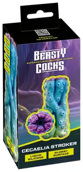 Beasty Cocks Cecaelia Intimate Machine Liquid Silicone 16.2cm Blue